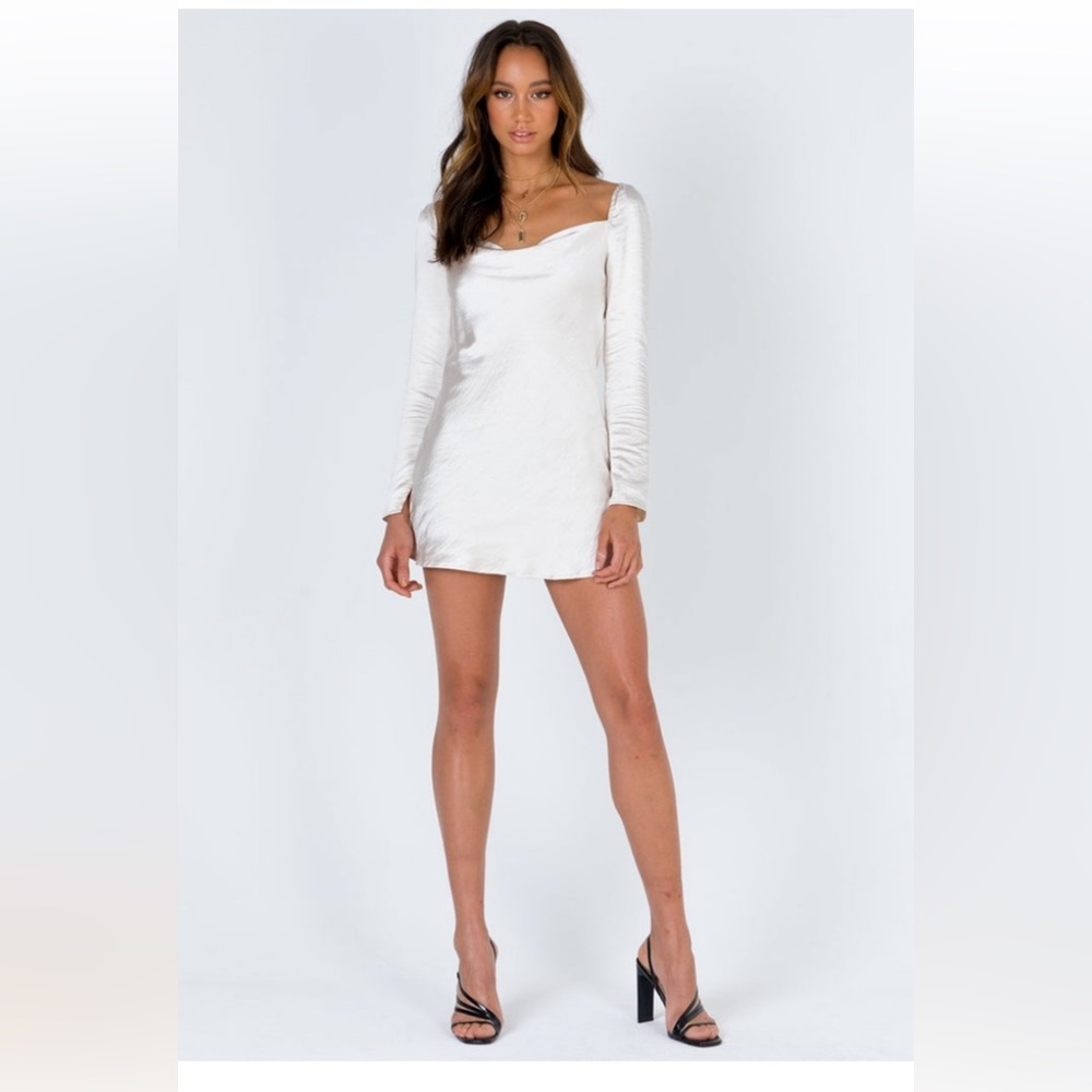 Princess Polly Satin Cowl Neck Dress